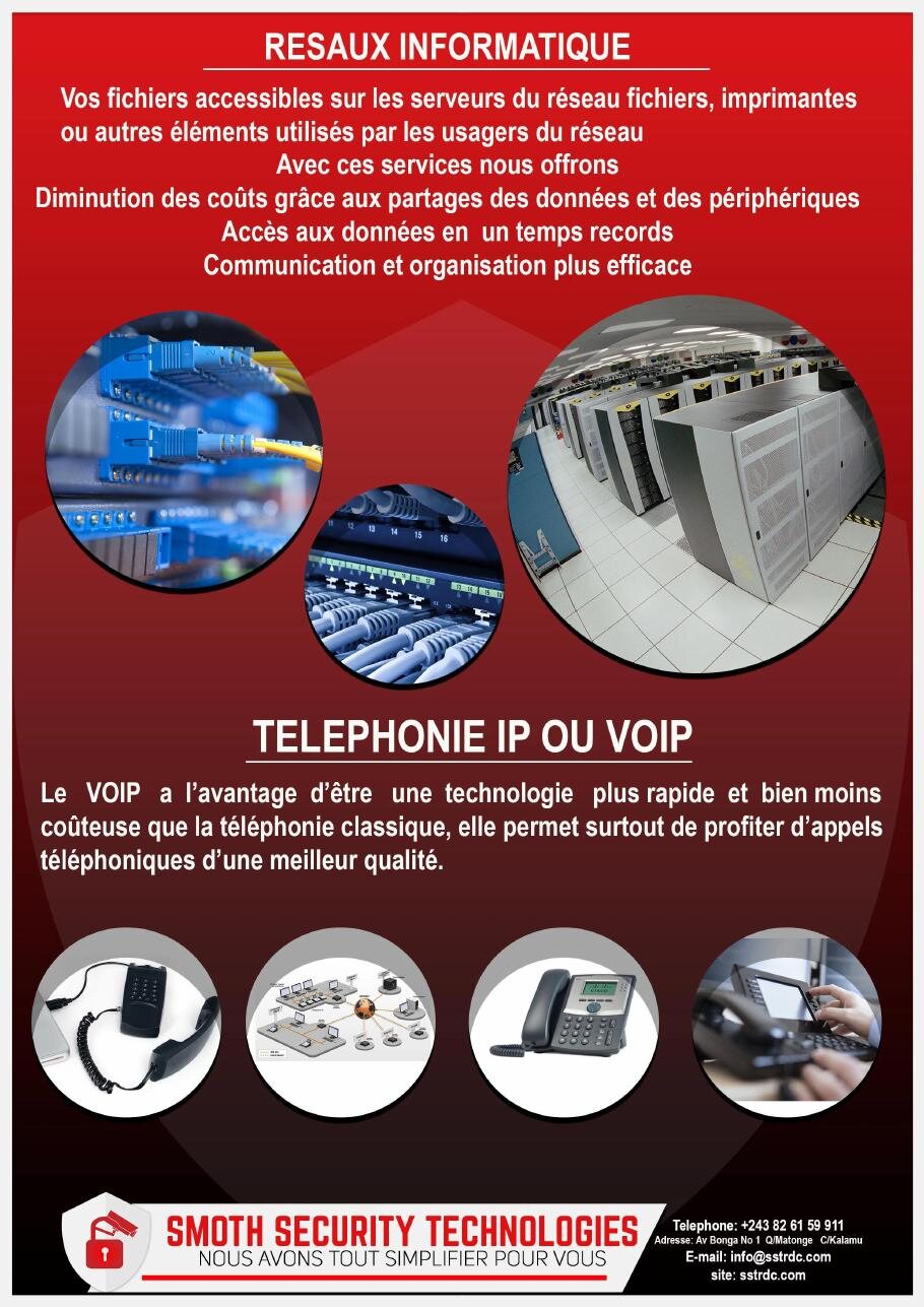 Infrastructure technologique installée par SST